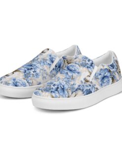 Blue Flower Slip-Ons Io2