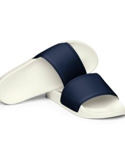 Mens Dark Blue Slides Io6