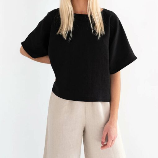 Boxy Linen Blouse Io24