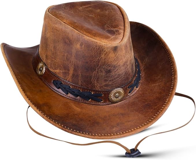 Leather Cowboy Hat