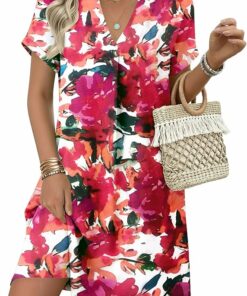 Vacation Floral Mini Dress IO22