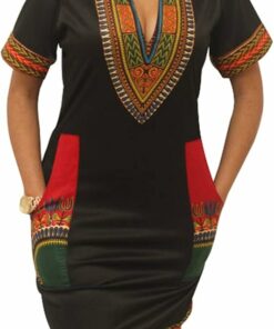 Women's African Midi Dress IO2
