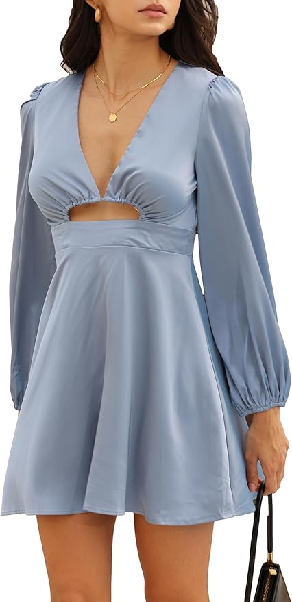 A-Line Front Cut Out Dress IO68