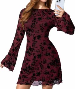 Bell Long Sleeve Bodycon Dress IO73