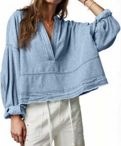 Pullover Trendy Jean Top IO100